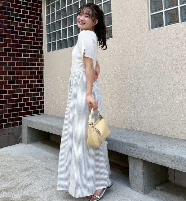  「【@__misa__03企画】プレート付きドッキング半袖ワンピース」|ワンピース|