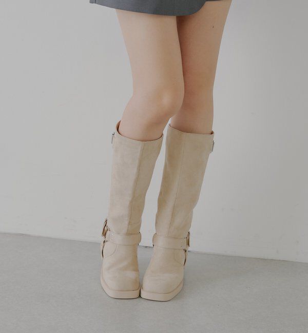  「2wayロング丈エンジニアブーツ」|ロングブーツ|