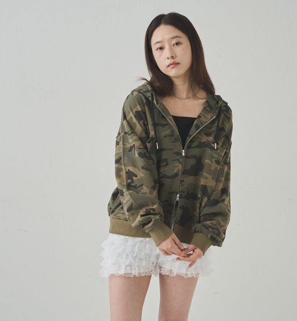  「スラッシュポケットスウェットパーカー」|パーカー|