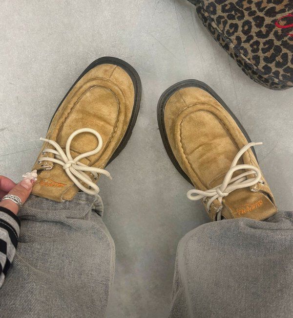  「SLOPPY配色厚底ローファー」|その他|サンドベージュ