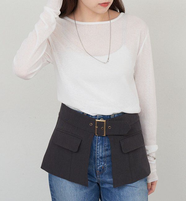  「シアーロングスリーブTee」|Tシャツ・カットソー|