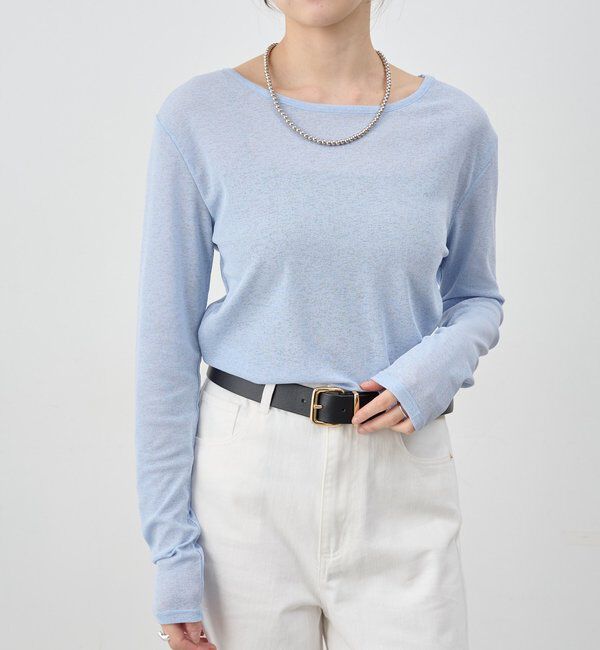  「シアーロングスリーブTee」|Tシャツ・カットソー|