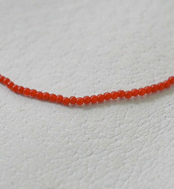  「ガラスビーズネックレス2mm」|ネックレス|