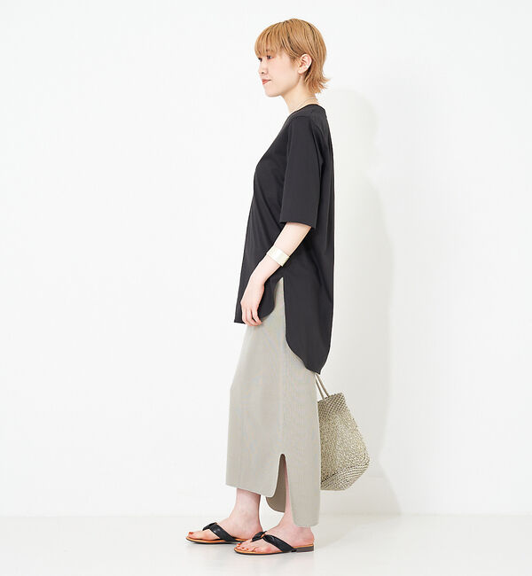 collex「サイドスリットIラインロングスカート」|スカート|