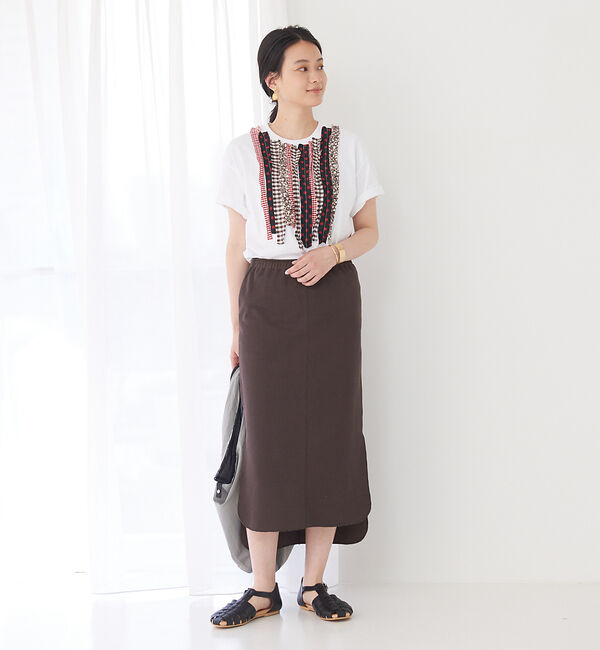 collex「サイドスリットIラインロングスカート」|スカート|