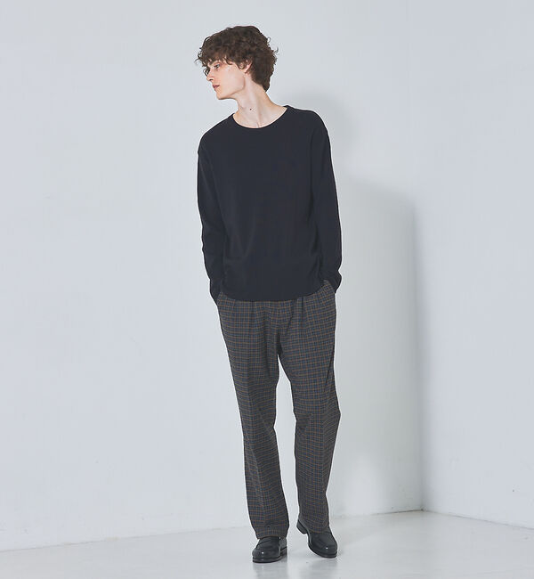 ABAHOUSE「【セットアップ対応】T/R フランス綾 2タック ワイドパンツ」|その他|