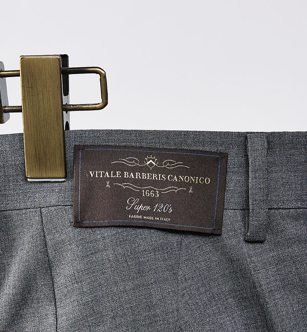 ABAHOUSE「【セットアップ対応/CANONICO】Super120トロピカルウール  スラッ」|スラックス|