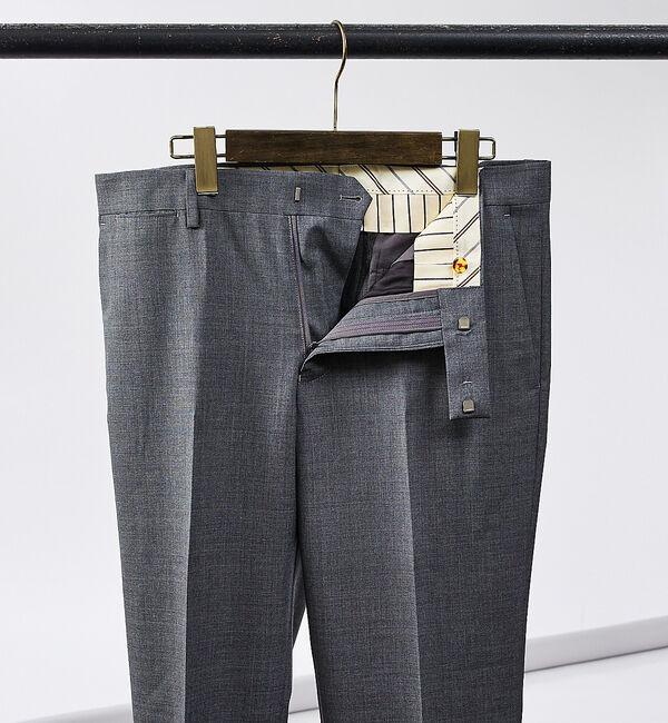 ABAHOUSE「【セットアップ対応/CANONICO】Super120トロピカルウール  スラッ」|スラックス|