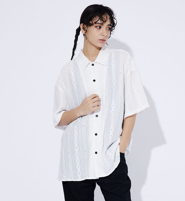 ABAHOUSE「【Revo./レボ】Relax Fit /リラックスフィット /Sheer Ja」|シャツ・ブラウス|