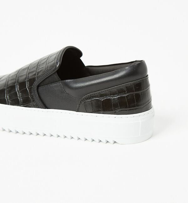 alfredoBANNISTER「【Margome sole】シャークソール クロコダイル柄 レザー スニーカー」|スニーカー|