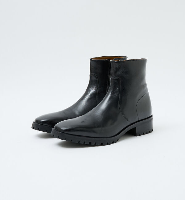 alfredoBANNISTER「スクエア サイドジップ ブーツ」|ショートブーツ|