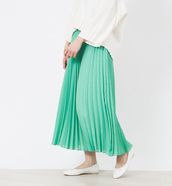 Rouge vif「ボイルプリーツスカート」|スカート|