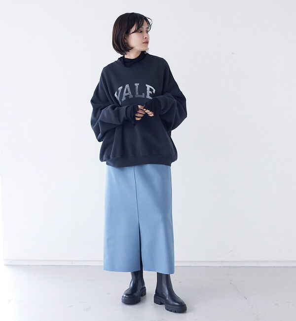 Rouge vif「フェイクメルトンジャージータイトスカート」|スカート|