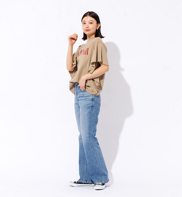 Rouge vif「＜別注＞【MICA&DEAL /マイカアンドディール】ロゴTシャツ / フレアス」|Tシャツ・カットソー|