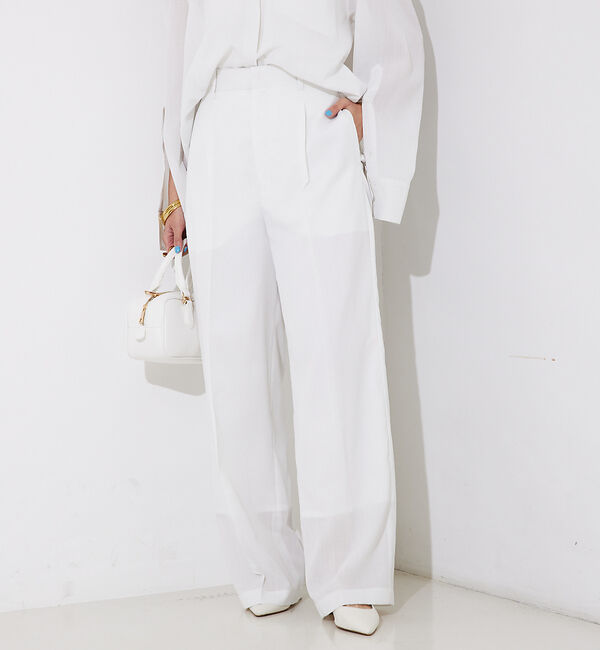 Rouge vif「【セットアップ対応】エアリーボイルパンツ」|その他|