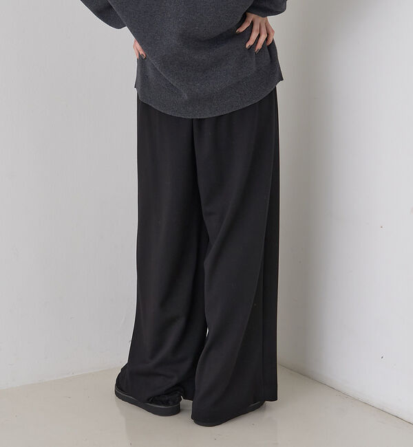 Rouge vif「【人気追加】ストレッチダンボールタックワイドパンツ」|その他|