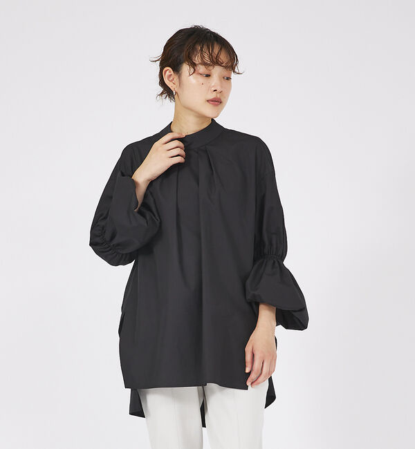 qualite「コットンギャザーパフシャツ」|シャツ・ブラウス|