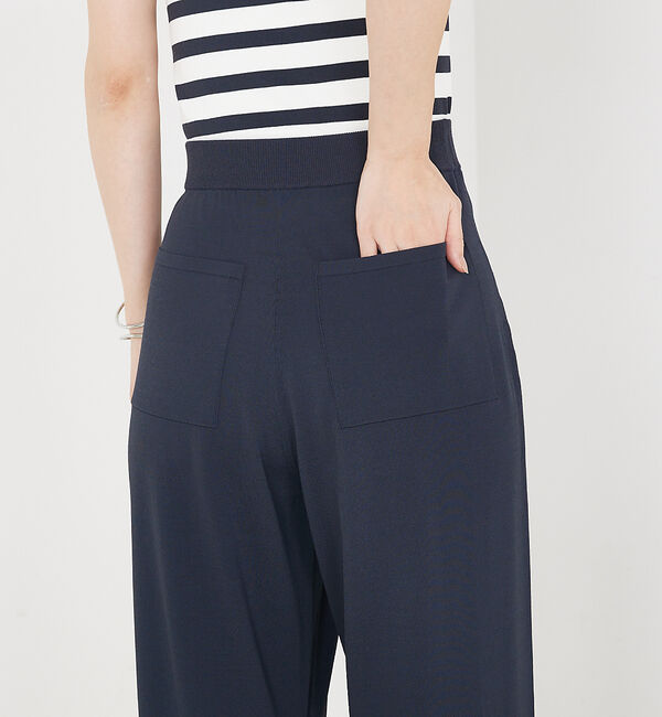 qualite「【セットアップ対応】接触冷感/レーヨンストレッチニットパンツ」|その他|