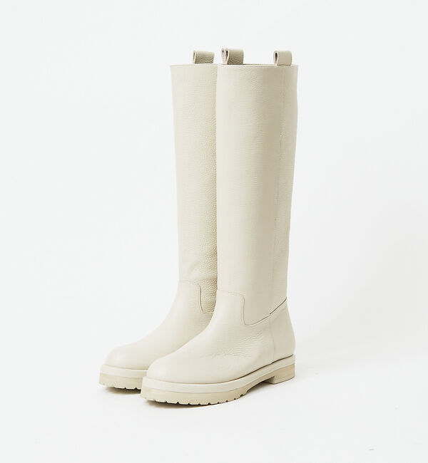 AU BANNISTER「ペコスロングブーツ」|ショートブーツ|オフホワイト