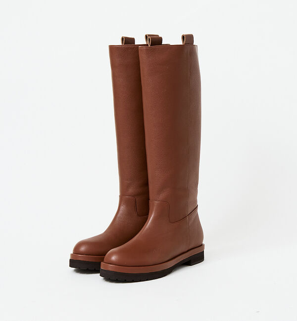 AU BANNISTER「ペコスロングブーツ」|ショートブーツ|ブラウン