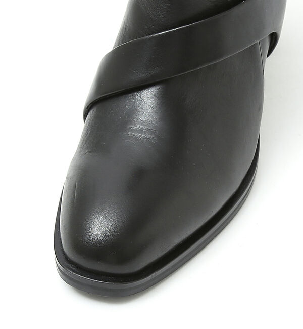 AU BANNISTER「【スノーソール】変形サイドゴアヒールブーツ」|ショートブーツ|