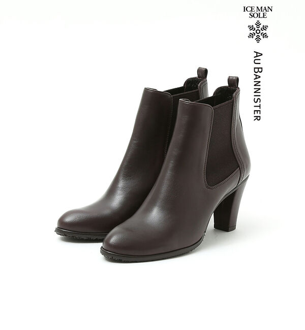 AU BANNISTER「【スノーソール】サイドゴアブーツ」|ショートブーツ|ダークブラウン