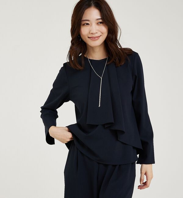 abahouse mavie「【エニデイカセット/上下２点セット】タックフレアーセットアップ/通勤/セミオケ」|スーツ|