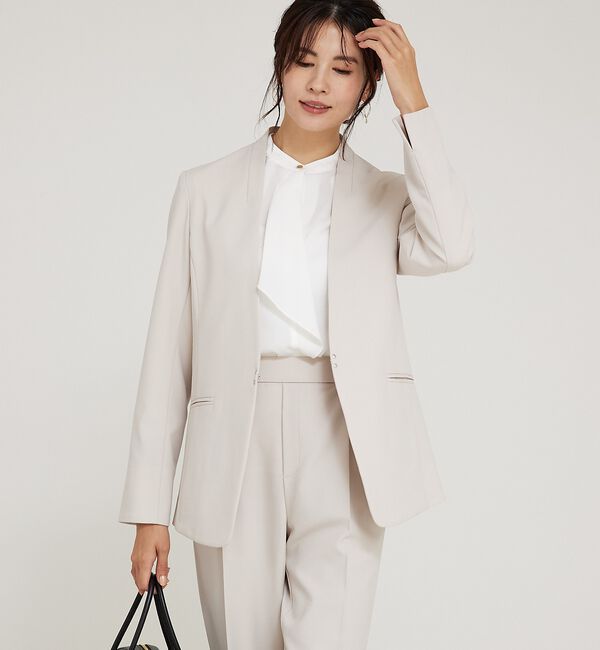 abahouse mavie「【WEB Domani掲載】【エニデイカセット】ノーカラージャケット」|ノーカラージャケット|