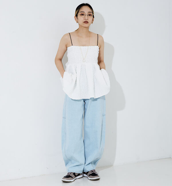 NOMINE「ふくれ ジャガード ビスチェ キャミソール」|キャミソール|