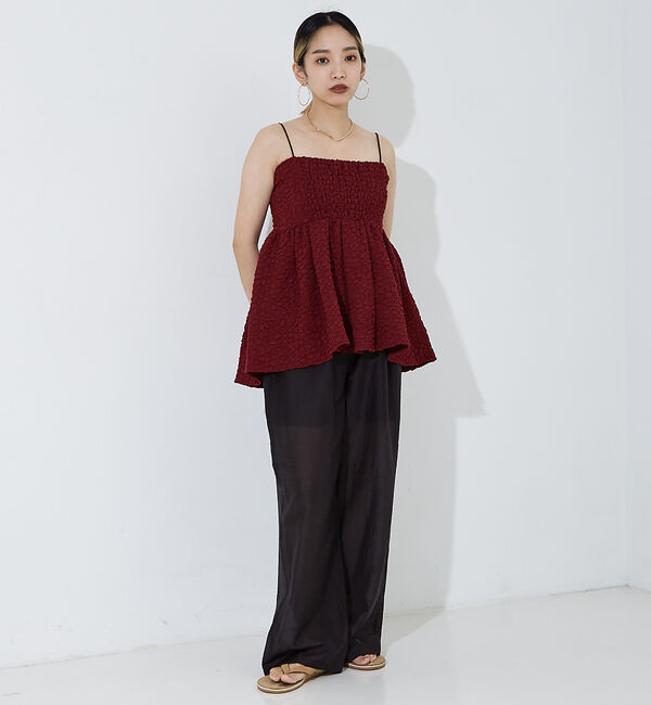 NOMINE「ふくれ ジャガード ビスチェ キャミソール」|キャミソール|