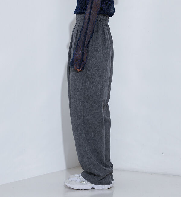 NOMINE「【セットアップ着用可】シャーク タックワイドパンツ」|スラックス|