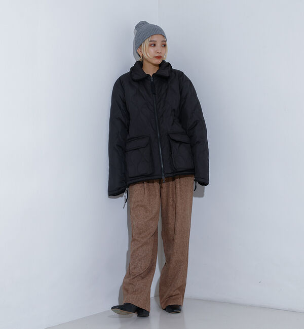 NOMINE「【セットアップ着用可】シャーク タックワイドパンツ」|スラックス|