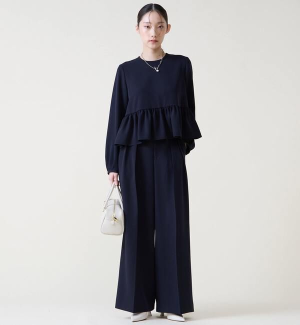 TIARA「2タックワイドパンツ」|スラックス|