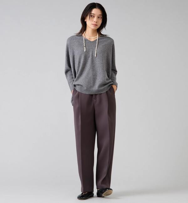 Liesse「【定番】カシミア混Vネックビッグニット」|ニット・セーター|