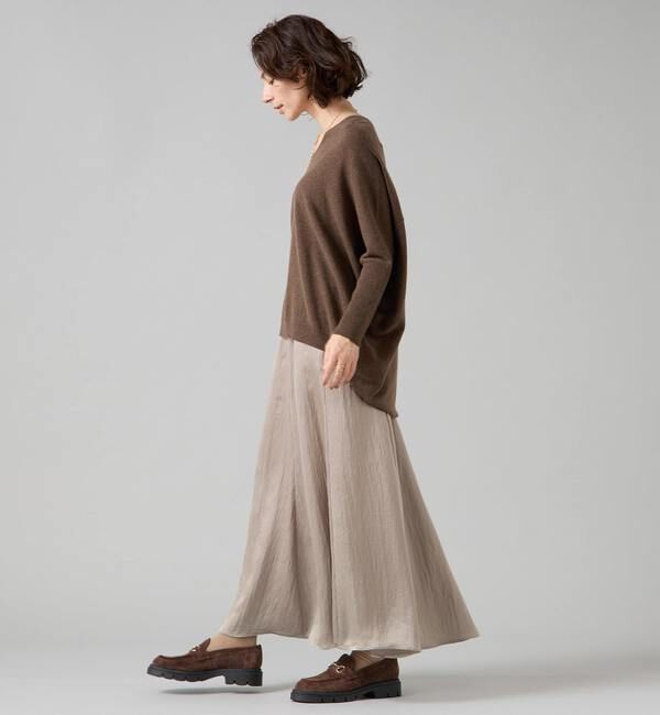 Liesse「【定番】カシミア混Vネックビッグニット」|ニット・セーター|