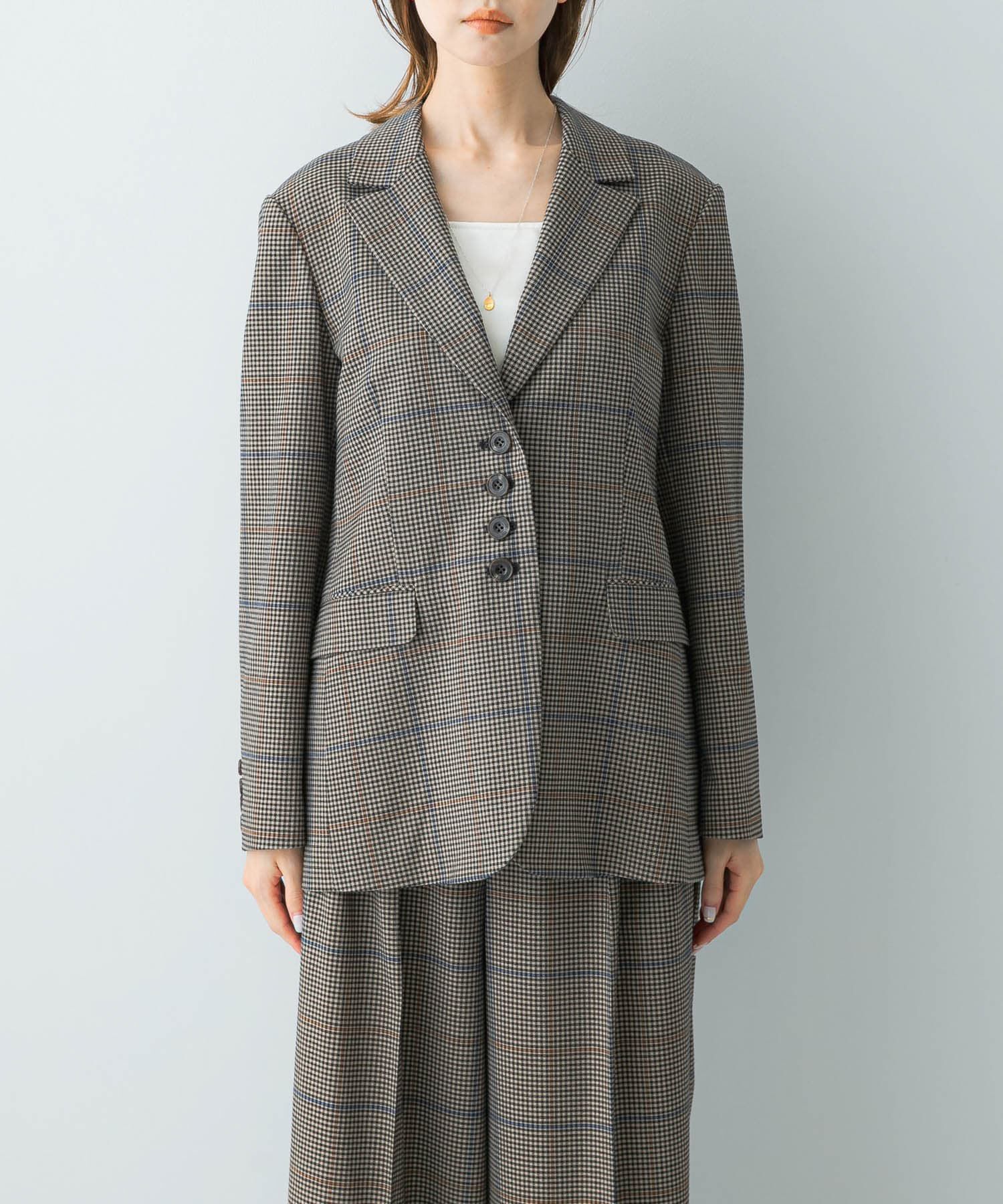 URBAN RESEARCH ROSSO「チェックテーラードジャケット」|その他|