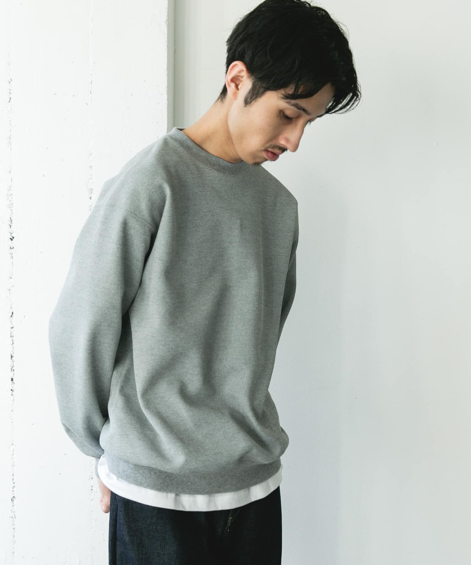 URBAN RESEARCH DOORS「ワッフルフリースクルーネックプルオーバー」|Tシャツ・カットソー|