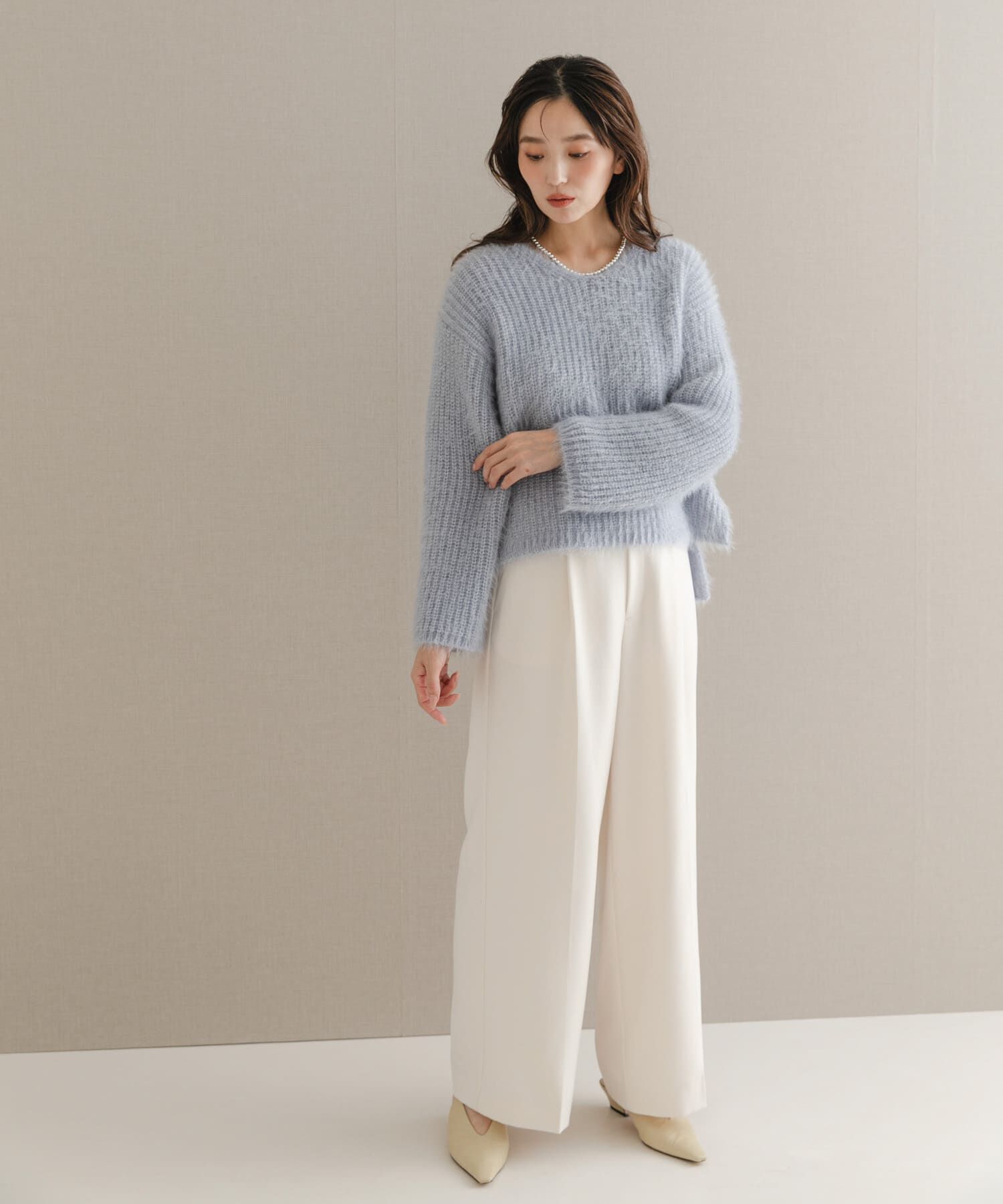 URBAN RESEARCH ROSSO「シャギーVネックニット」|ニット・セーター|