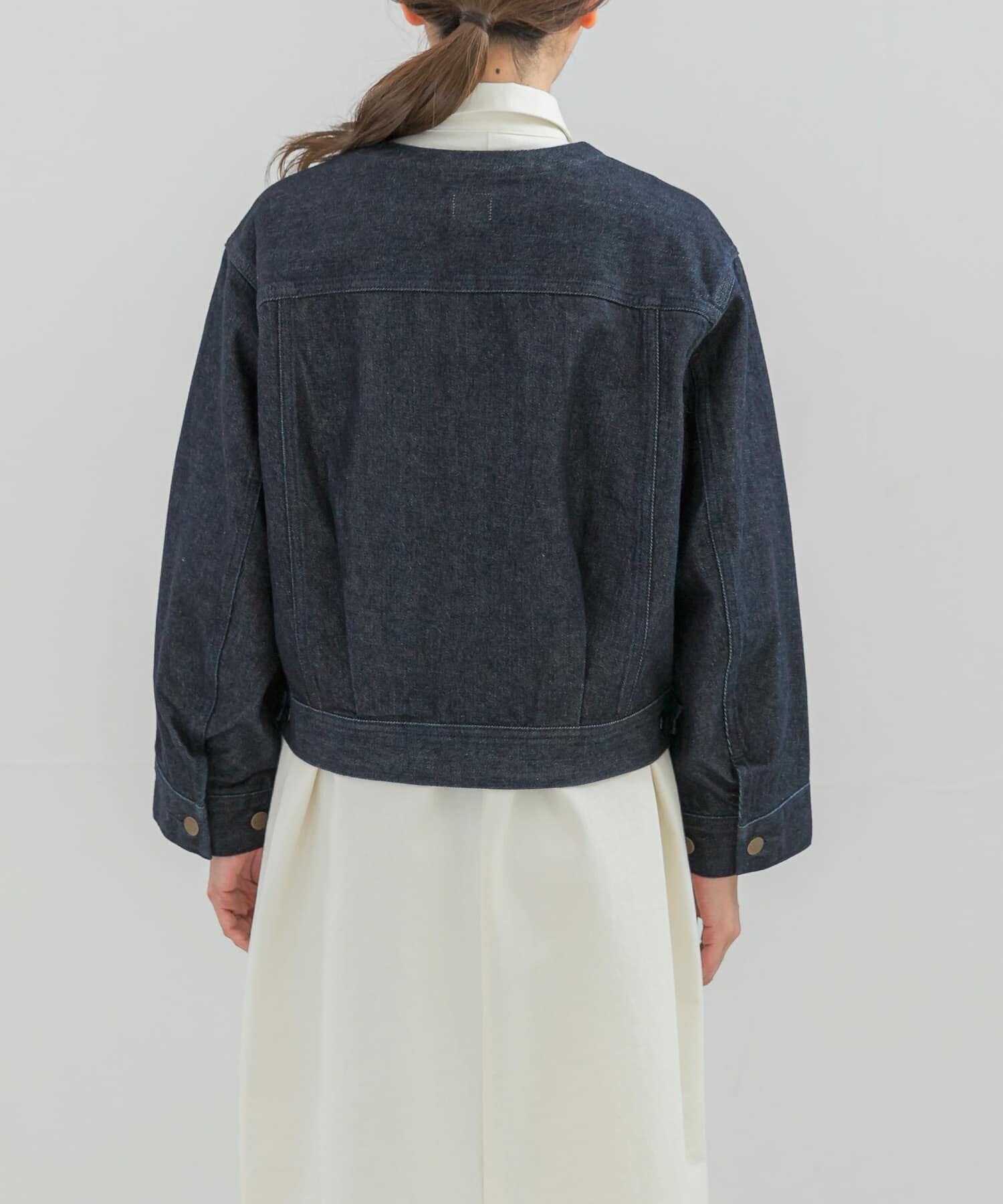 URBAN RESEARCH ROSSO「『別注』Lee101&times;ROSSO　NOCOLLAR SHORT JACKET」|デニムジャケット|