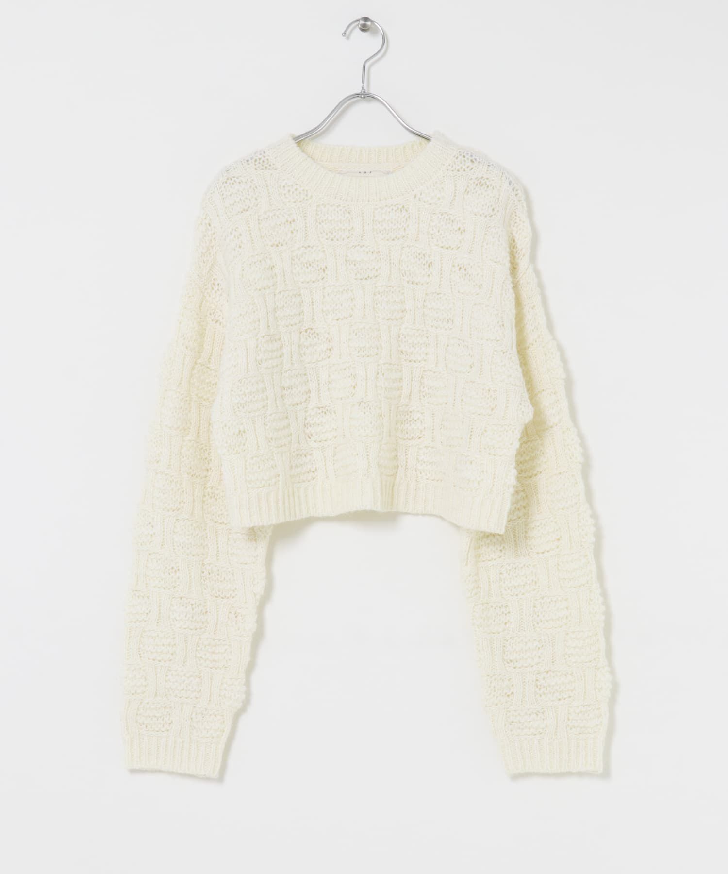  「グリッドパターンニット」|ニット・セーター|