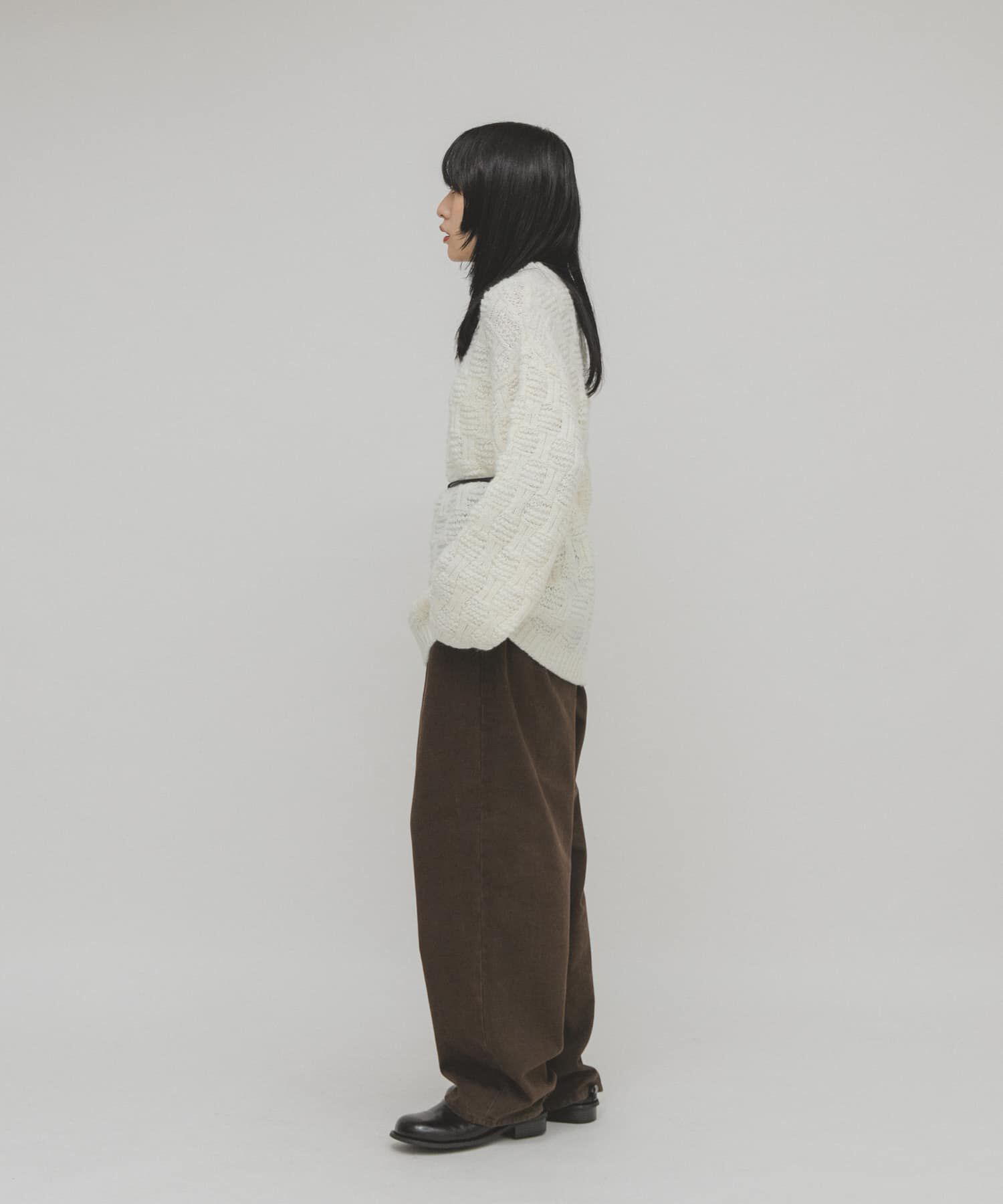  「グリッドパターンニット」|ニット・セーター|