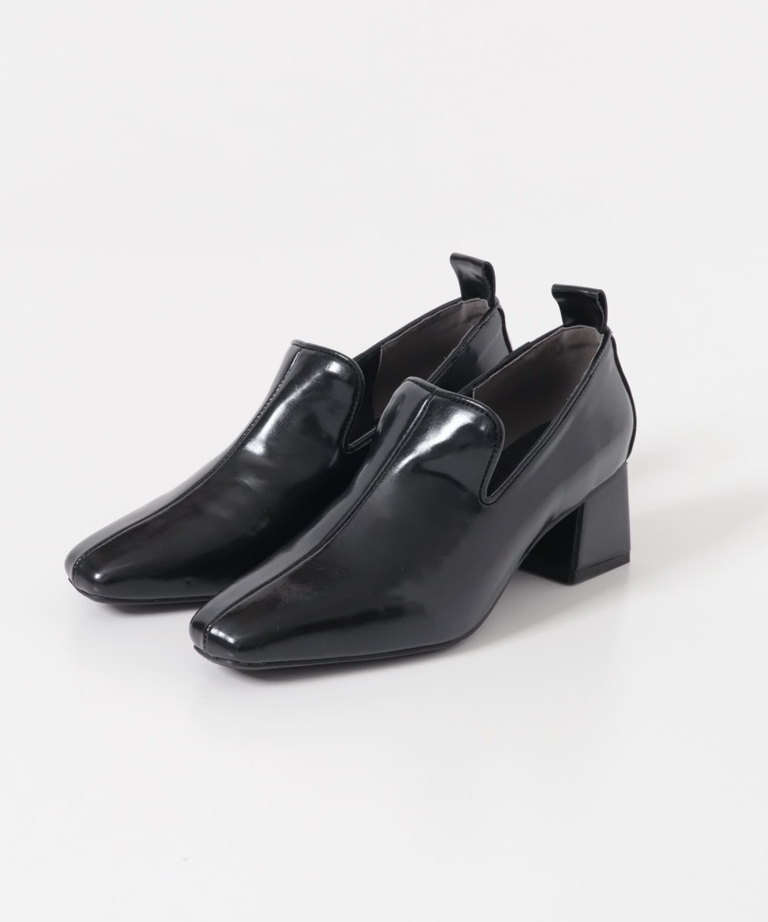  「セミスクエアトゥパンプス」|パンプス|