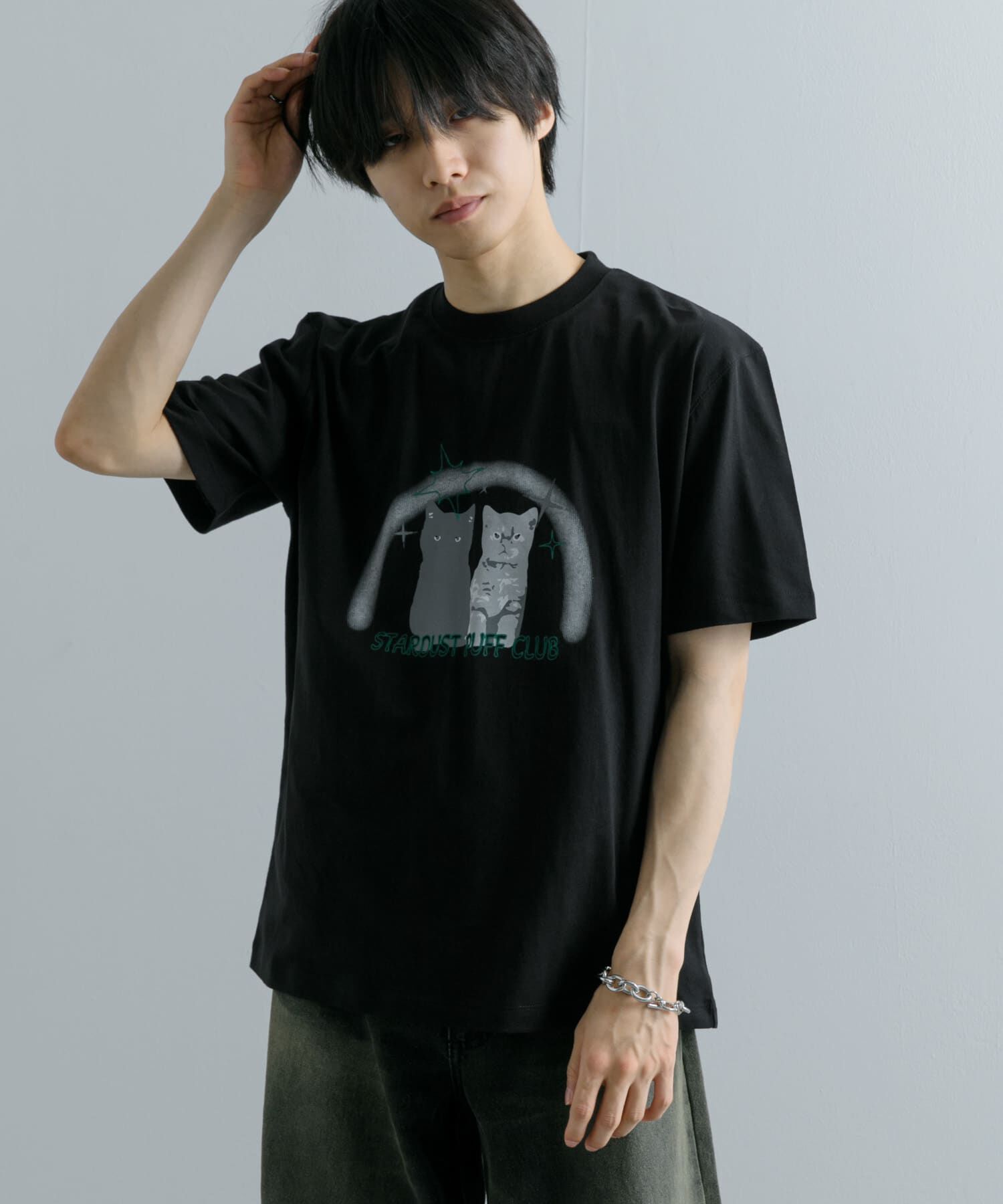 SENSE OF PLACE by URBAN RESEARCH「キャットグラフィックプリントTシャツ A」|Tシャツ・カットソー|