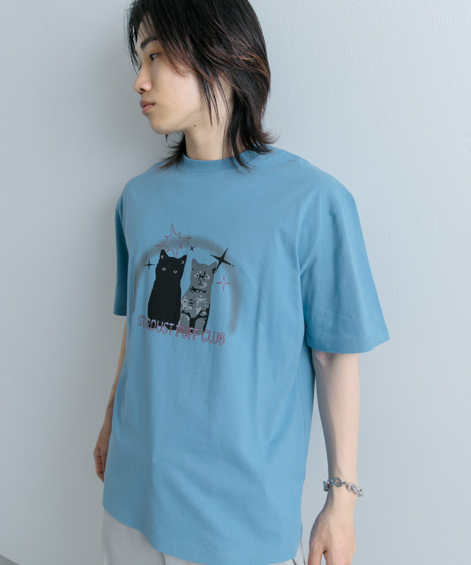 SENSE OF PLACE by URBAN RESEARCH「キャットグラフィックプリントTシャツ A」|Tシャツ・カットソー|