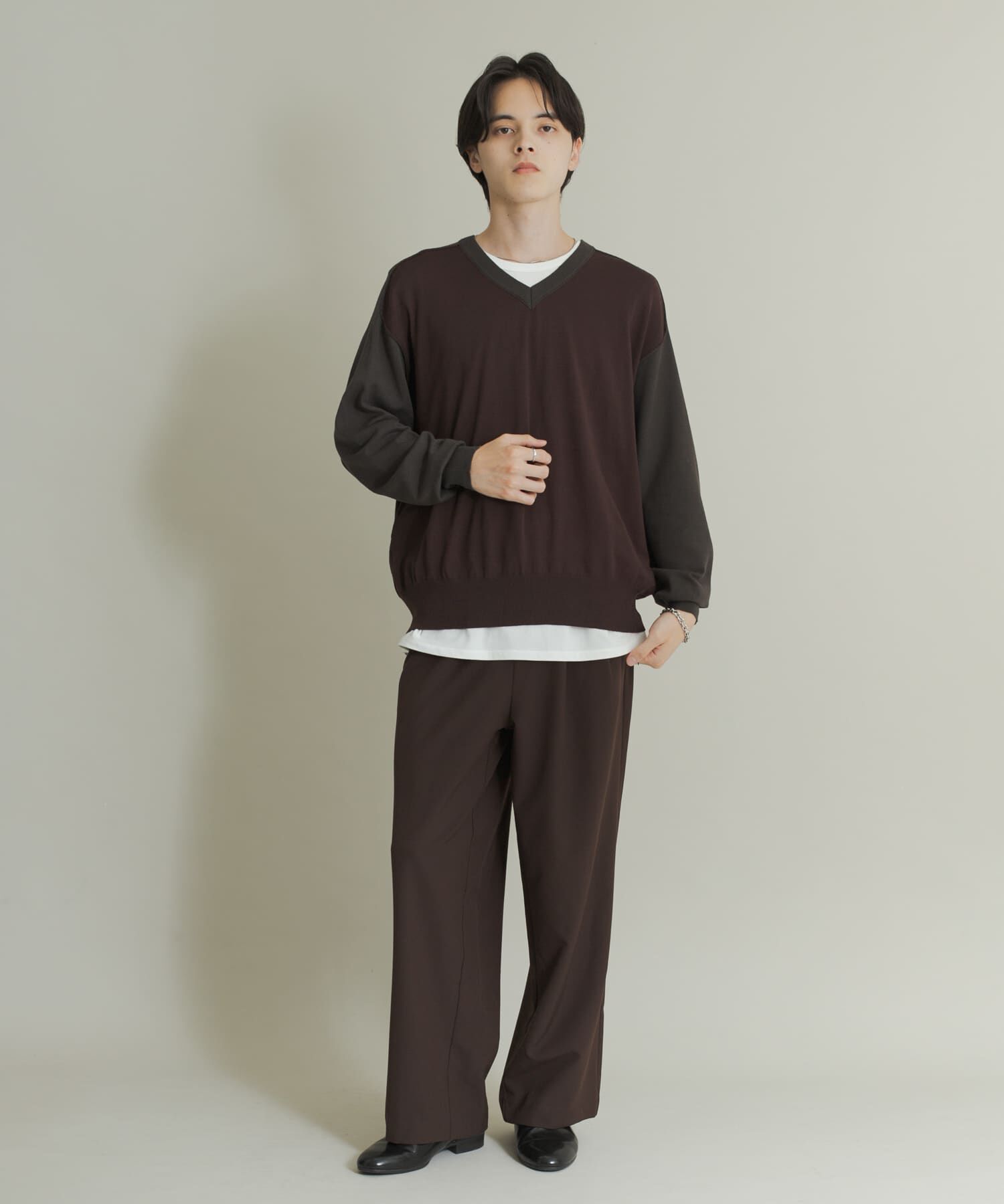 SENSE OF PLACE by URBAN RESEARCH「ハイショクVネックニット」|ニット・セーター|