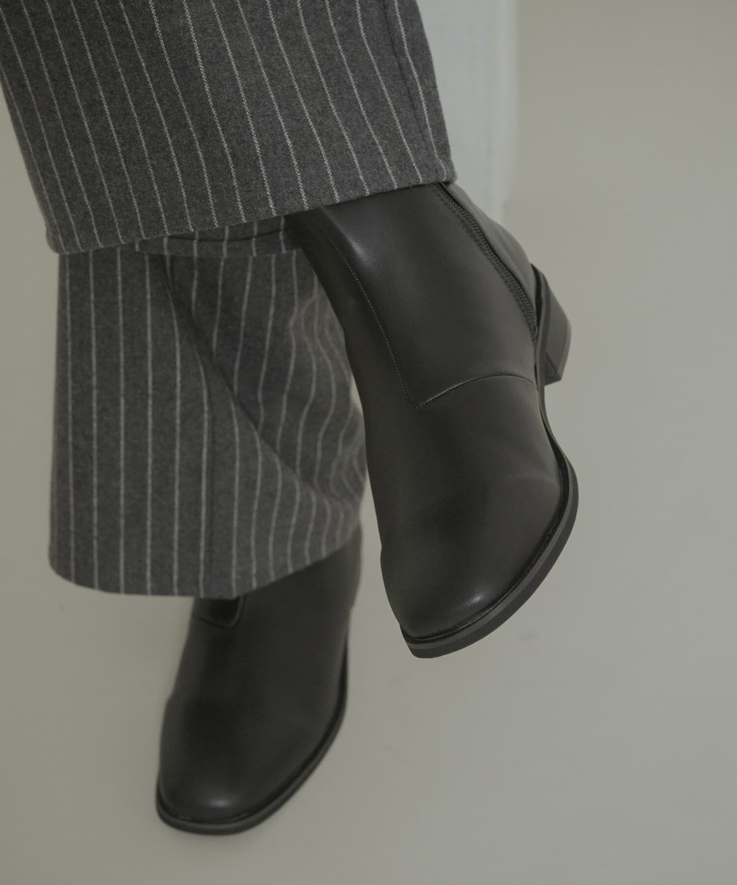 SENSE OF PLACE by URBAN RESEARCH「スクエアトゥサイドジップローブーツ」|ショートブーツ|