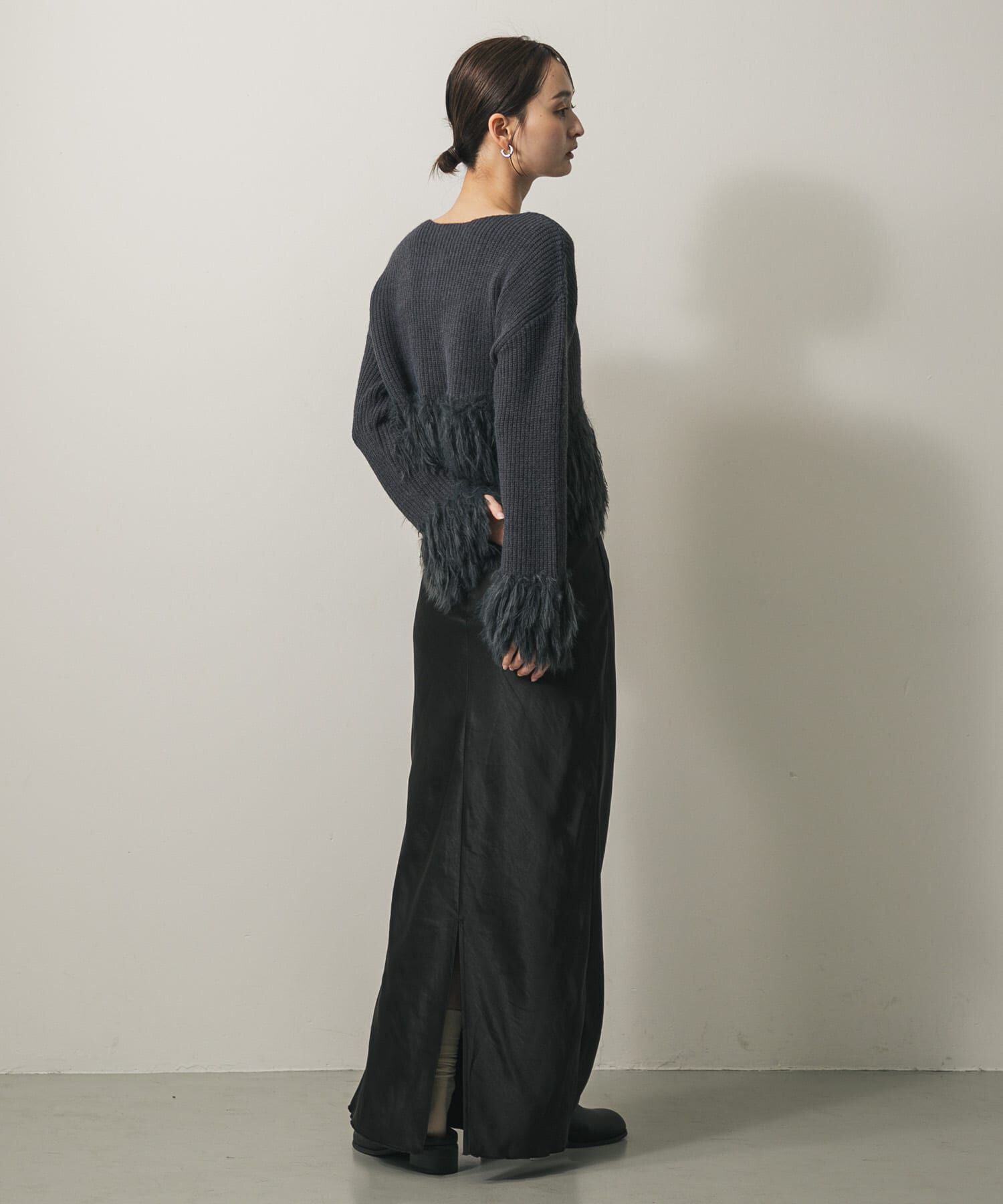 SENSE OF PLACE by URBAN RESEARCH「フェザーフリンジセーター」|ニット・セーター|