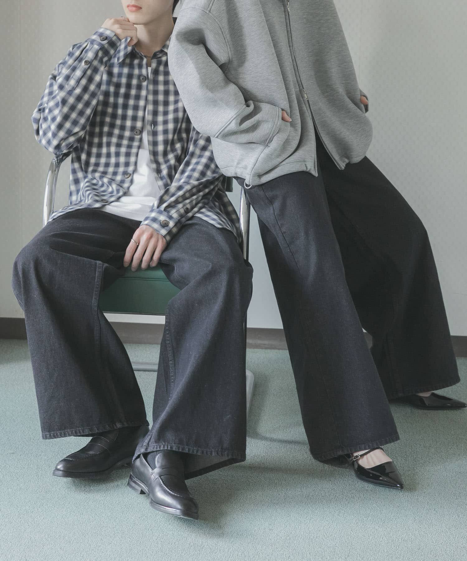 SENSE OF PLACE by URBAN RESEARCH「『一部WEB限定ｶﾗｰ』『ﾕﾆｾｯｸｽ』ｳﾞｨﾝﾃｰｼﾞﾗｲｸﾃﾞﾆﾑ 」|デニム|ブラック系その他