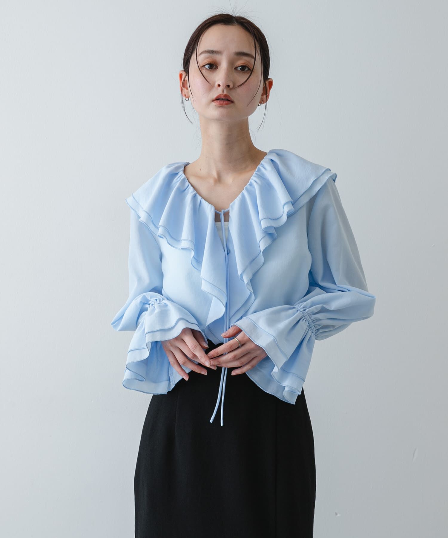 SENSE OF PLACE by URBAN RESEARCH「ラッフルブラウス」|シャツ・ブラウス|