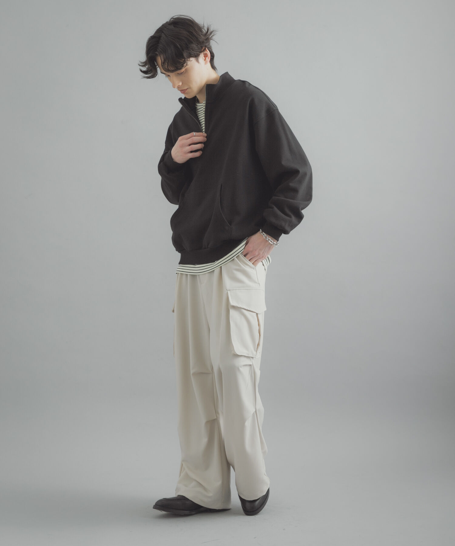 SENSE OF PLACE by URBAN RESEARCH「『洗濯可/撥水/防花粉』SKINProofハーフジップスウェット」|スウェット・ジャージ|